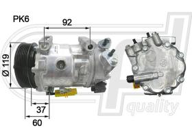  CI5043 - COMPRESOR A/A NUEVO C5-407-5008 HDI 09- (C0013)