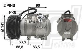 Automotive CT0009 - COMP.ORIGINAL OEM CAT.322C-385CL-W345C PK8 24V
