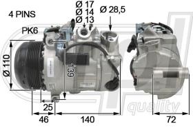 Automotive MB5065 - COMPRESOR MERCEDES  W204-212 220CDI