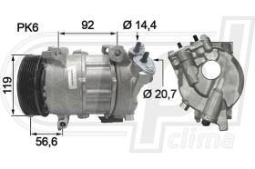 Automotive CI0051 - COMPRESOR PSA DENSO ORIGINAL