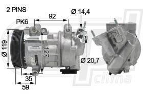 Automotive CI0045 - COMP.ORIGINAL OEM C4-308 1.2-1.4-1.6HDI 5SEL12C