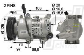 Automotive KI0034 - COMP.ORIGINAL OEM RIO-ACCENT 1.4-1.6 12-15
