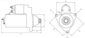 · 1MI5309OEM - MOTOR DE ARRANQUE MITSUBISHI OEM 24V - 3.20KW OEM
