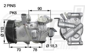 Automotive TO0087 - COMPR.A/A DENSO P/TOYOTA YARIS-AURIS 1.4D4D 11-