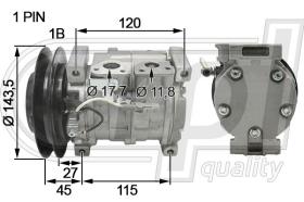 Automotive HT5010 - COMPR.A/A HIT.ZX210LCK-5G 10S13C (160ML PAG46)