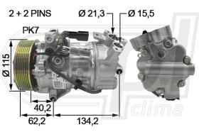 Automotive RE0105 - COMP.ORIGINAL OEM CLIO-JUKE 0.9-1.3T-1.5DCI 18- PK7 (C0126)