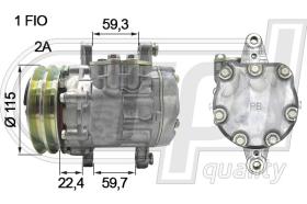 Automotive SD5706 - COMPRESOR T/UNIVERSAL SD7B10 2A 115MM 12V (C0045)