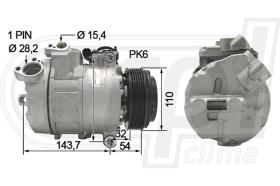 Automotive BW0062 - COMP.ORIGINAL OEM BMW X3 18D-20D 04-11