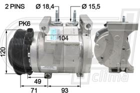 Automotive CH0054 - COMP.ORIGINAL OEM GRAND CHEROKEE 3.6V6 11-16