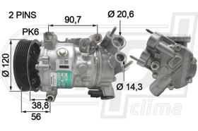 Automotive CI0062 - COMP.ORIGINAL OEM C4 CACTUS 1.6HDI 14- 120MM