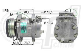 Automotive CT0025 - COMP.ORIGINAL OEM CAT.308-321LCR 7H13 127MM 24V