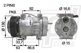 Automotive DF0005 - COMP.ORIGINAL OEM DAF CF-XF 12-