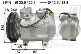 Automotive HT5004 - COMP.PCV HITACHI-HYUNDAI 24V