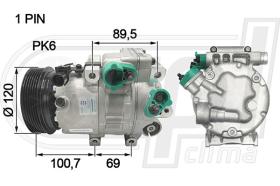 Automotive HY0034 - COMP.ORIGINAL OEM HY SONATA 2.0CRDI 06-