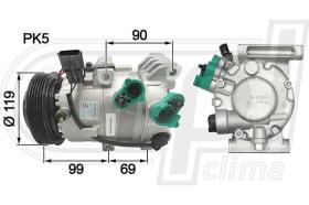 Automotive HY0042 - COMP.ORIGINAL OEM HY IX35-SPORTAGE 1.7CRDI