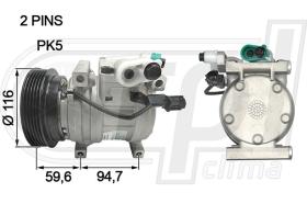 Automotive HY0051 - COMP.ORIGINAL OEM HY I10 1.2 08-
