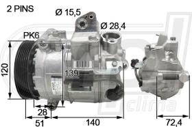 Automotive JG0014 - COMP.ORIGINAL OEM JAGUAR XJ 2.7D