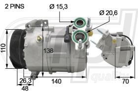 Automotive JG5018 - COMP.PCV XF-XJ-XK-RROVER 4.4V8D-5.0V8 09-