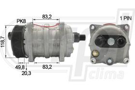 Automotive QE1503 - COMP.QUE15 PK8 H-O 12V 404