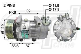 Automotive SC0002 - COMP.ORIGINAL OEM SCANIA DS11-16 07-