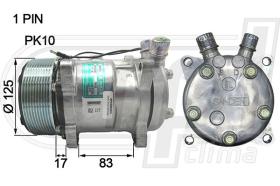 Automotive SD0525 - COMP.ORIGINAL OEM SD5H14 PK10 V-O 12V