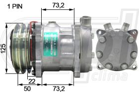 Automotive SD0711 - COMP.ORIGINAL OEM SD7H13 2A V-O 12V