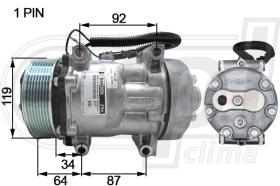 Automotive SD0785 - COMP.ORIGINAL OEM SD7H15 PK8 FLEX 24V ED