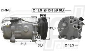 Automotive VW0012 - COMP.ORIGINAL OEM A3-GALAXY-GOLF4-SHARAN-LEON