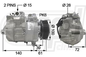 Automotive VW0035 - COMP.ORIGINAL OEM AMAROK-TRANSPORTER BITDI 09-15