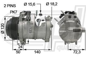 Automotive CH5037 - COMP.CH 300C-G.CHEROKEE 3.0CRD RPL