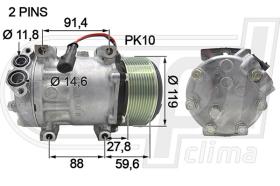 Automotive CS0008 - COMP.ORIGINAL OEM TRACTOR PUMA-NH T7-STEYR CVT