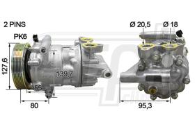 Automotive FD0058 - COMP.ORIGINAL OEM FD TRANSIT 2.2TDCI 09-