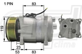 Automotive HR0504 - COMP.ORIGINAL OEM HARR.V50 PK8 H-R 12V