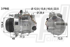 Automotive MB0071 - COMP.ORIGINAL OEM MB 204-212-218 09- 3 PINS