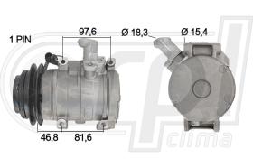 Automotive MI0030 - COMP.ORIGINAL OEM PAJERO-MONTERO 3.2DID 00-06