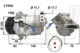 Automotive OP0040 - COMP.ORIGINAL OEM OP ASTRA H-ZAFIRA 1.9CDTI