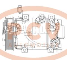 PCV ACP632000P - COMPRESOR P/MITSUBISHI MAHLE NEW