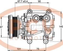 PCV ACP1099000P - COMPRESOR P/JAGUAR MAHLE NEW