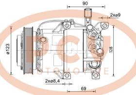 PCV ACP1459000P - COMPRESOR P/MITSUBISHI MAHLE NEW