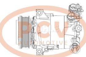 PCV ACP556000P - COMPRESOR P/FORD MAHLE NEW