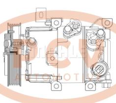 PCV ACP630000P - COMPRESOR P/MITSUBISHI MAHLE NEW