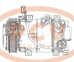 PCV ACP633000P - COMPRESOR P/MITSUBISHI MAHLE NEW