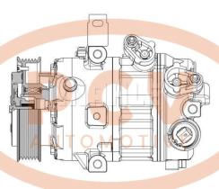 PCV ACP634000P - COMPRESOR P/MITSUBISHI MAHLE NEW