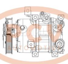 PCV ACP638000P - COMPRESOR P/MITSUBISHI MAHLE NEW